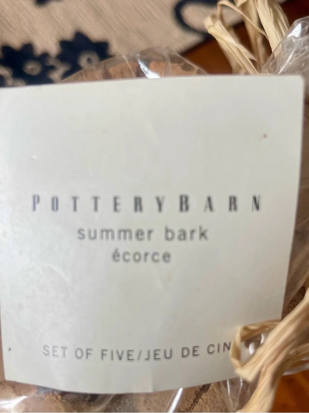 Pottery Barn Summer Bark ecorce